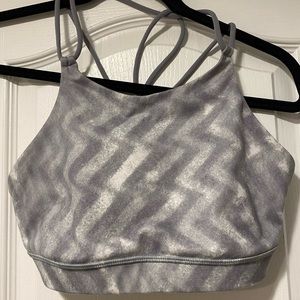 Lululemon Grey High Neck Sports Bra